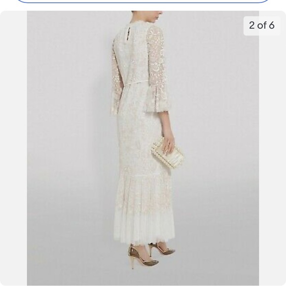 Beautiful ivory needle and thread dress - Picture 5 of 5